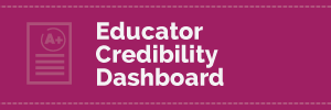 Educator credibility banner